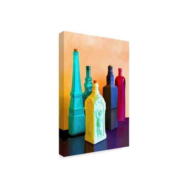 Ata Alishahi 'Color Bottles' Canvas Art,22x32